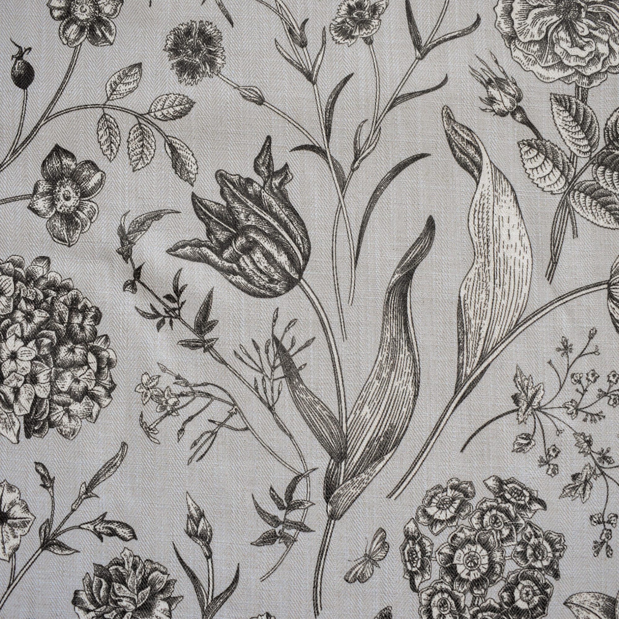 Vintage Botanical Floral Print Sketch Flowers