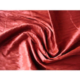 Rust (Crushed) Art Silk / Faux Silk Fabric By The Metre