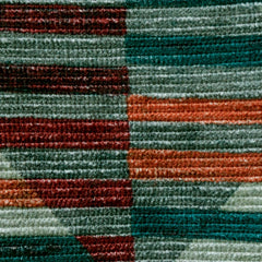 Retro Lines Printed Corduroy Fabric By The Metre, Multi Color Corduroy Fabric