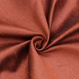 Rust Art Silk Curtain Panels