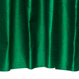 Dark Emerald Green Art Silk Curtain Panels