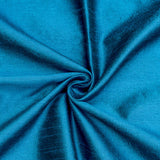 Peacock Blue Art Silk Curtain Panels