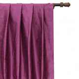 Boysenberry Purple Art Silk Curtain Panels