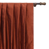 Rust Art Silk Curtain Panels