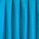 Peacock Blue Silk Dupioni Curtain Panels