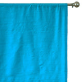 Peacock Blue Silk Dupioni Curtain Panels