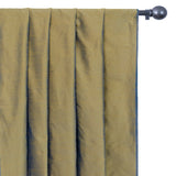 Gold & Turquoise Blue Art Silk Curtain Panels