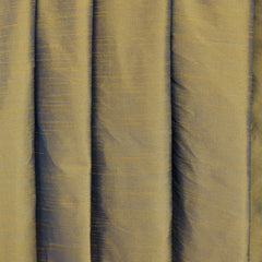 Gold & Turquoise Blue Art Silk Curtain Panels