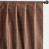 Bronze Pure Silk Dupioni Curtain Panels