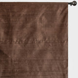 Bronze Pure Silk Dupioni Curtain Panels
