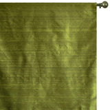 Olive Green Silk Dupioni Curtain Panels