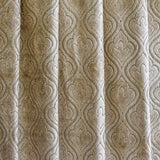 Pearl Beige Damask Jacquard Velvet Fabric By The Metre, 54 inches width