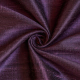Dark Wine Silk Dupioni Curtain Panels