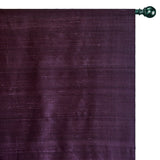 Dark Wine Silk Dupioni Curtain Panels