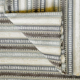 Jacquard Velvet Stripes Gray & Teal Jacquard Chenille Velvet Fabric By The Metre