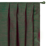 Green And Fuchsia Art Silk / Faux Silk Fabric By The Metre