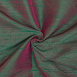 Green And Fuchsia Art Silk / Faux Silk Fabric By The Metre