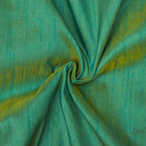 Aqua And Yellow Art Silk Curtain Panels
