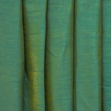 Aqua And Yellow Art Silk Curtain Panels