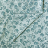 Blue Jacquard Fabric by the Metre, 1 Metre Blue Silk Fabric