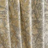 Light Beige, Gray, Gold Foil Foil Printed Velvet Fabric by the Metre, 1 Metre