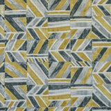 Gray, Chartreuse, Ivory Cotton Fabric by the Metre, 1 Metre Gray Cotton Fabric