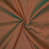 Rust And Green Art Silk Curtain Panels