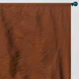 Rust And Green Art Silk Curtain Panels