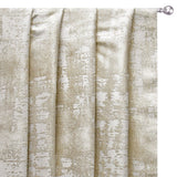 Cream with Foil Print Foil Printed Velvet Fabric by the Metre, 1 Metre Velvet