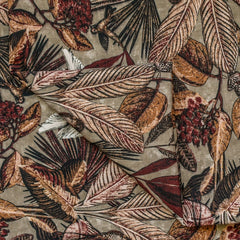 Beige, Brown, Rust Cotton Spun Fabric by the Metre, 1 Metre Beige Cotton Fabric