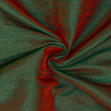 Green And Red Art Silk Curtain Panels