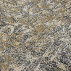 Light Beige, Gray, Gold Foil Foil Printed Velvet Fabric by the Metre, 1 Metre