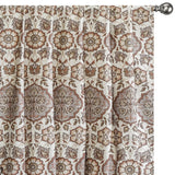 Brown, Beige, Gray & Off White Printed Velvet Fabric by the Metre, 1 Metre