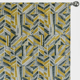 Gray, Chartreuse, Ivory Cotton Fabric by the Metre, 1 Metre Gray Cotton Fabric