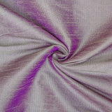 Cream And Purple Art Silk Curtain Panels