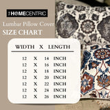 Swathe Earthy - Brown Velvet Lumbar Cushion Cover