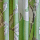 Green, White, Gray Printed Cotton Fabric by the Metre, 1 Metre Green Cotton Fabric