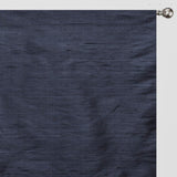 Midnight Blue Pure Silk Dupioni Curtain Panels