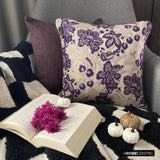 Plum Scented - Purple Velvet Throw Cushion Cover
