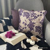 Plum Scented - Purple Velvet Throw Cushion Cover