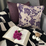 Plum Scented - Purple Velvet Throw Cushion Cover