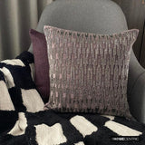 Dark Dazzler - Purple Velvet Throw Cushion Cover