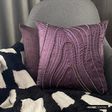 Purple Circuit - Plum Art Silk Throw Cushion Cover