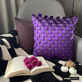 Purple Harmony - Purple Faux Suede Fall Decorative Cushion Covers