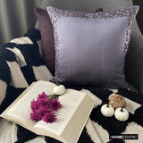 Purple Shells - Purple Art Silk Throw Cushion Cover
