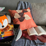 Spring Leaves - Rust Faux Suede Decorative Cushion Covers