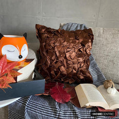 Vintage Browns - Brown Satin Decorative Cushion Covers