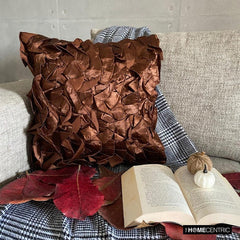 Vintage Browns - Brown Satin Decorative Cushion Covers