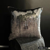 Exodus - Grey Velvet Decorative Throw Cushion Cover