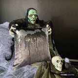 Exodus - Grey Velvet Decorative Throw Cushion Cover